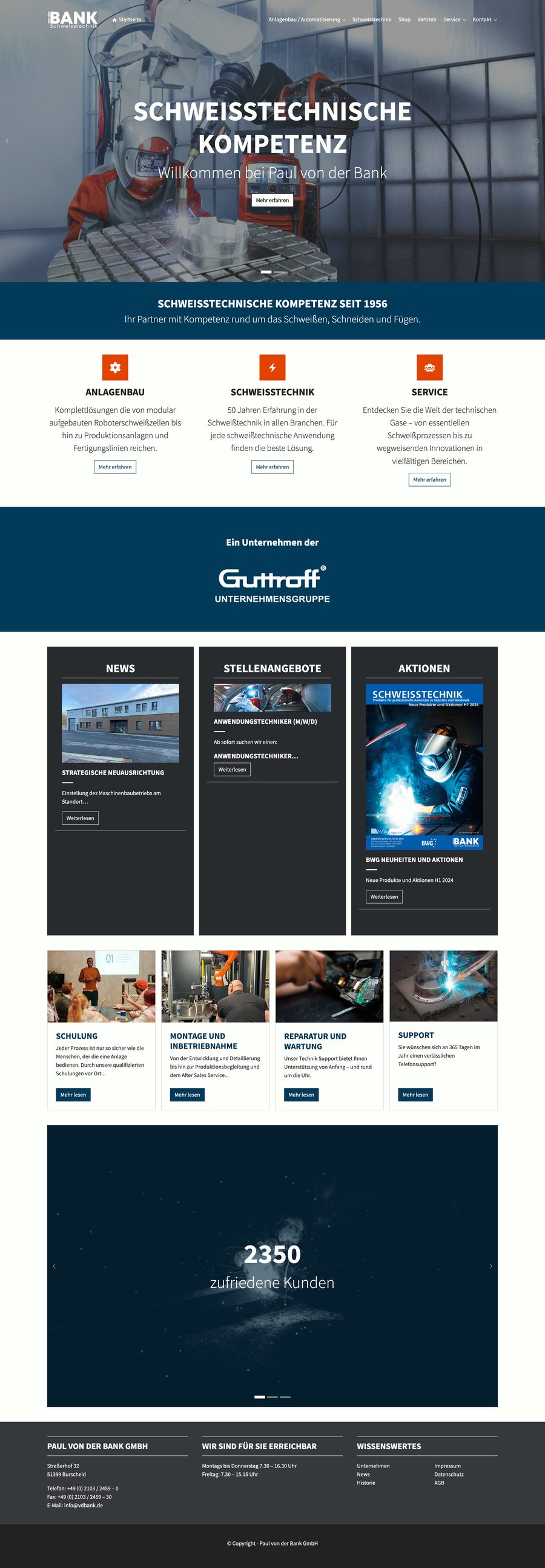 Paul von der Bank – Websites
