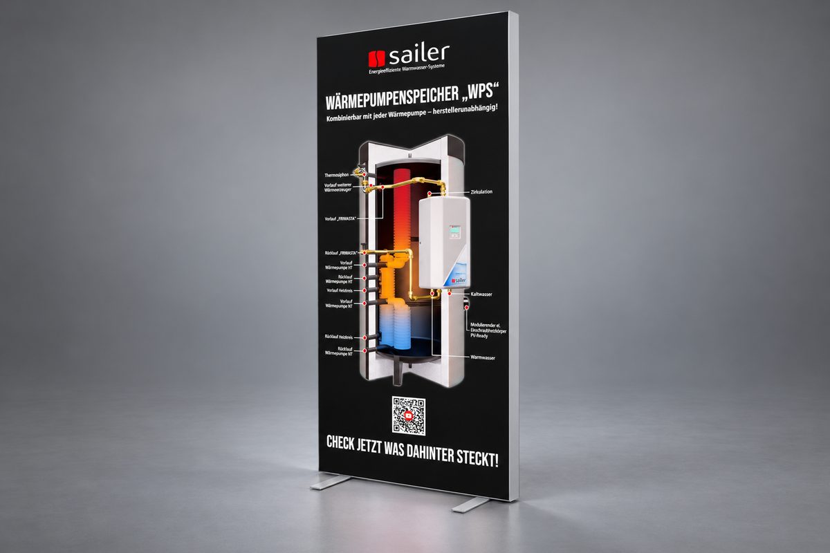 Sailer GmbH · WPS-LeuchtRollUp – Werbetechnik, Ansicht 1